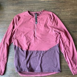 Mens Lululemon collarless half-zipper